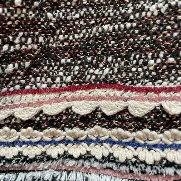 Zara Women's Yarn Embroidered Mini Skirt Size L - Picture 5 of 6